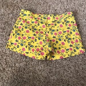Ann Taylor loft yellow floral shorts
